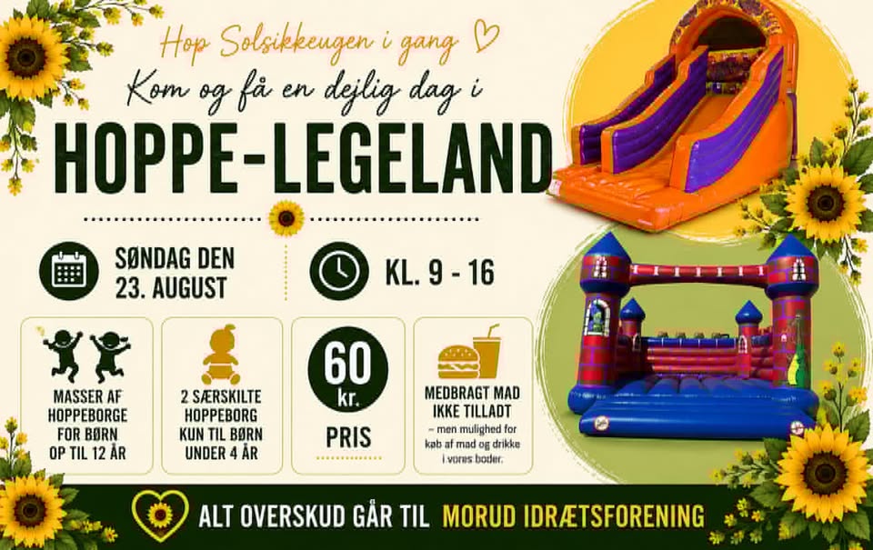 Hoppe-legeland for børn 2-12 år